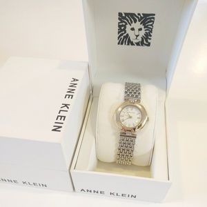 Anne Klein AK2489 Silver Chain Link Bracelet Watch